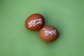 Pohela boishakh on egg. Pohela boishakh means Bengali New Year. Bengali translated character.ÃÂ 